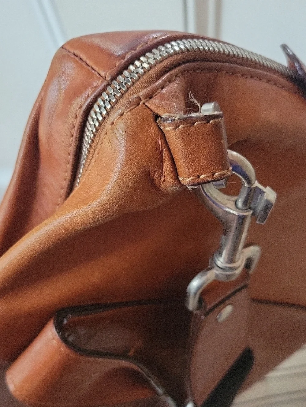 Jack Spade Brown Leather Briefcase Laptop Bag Shoulder Strap